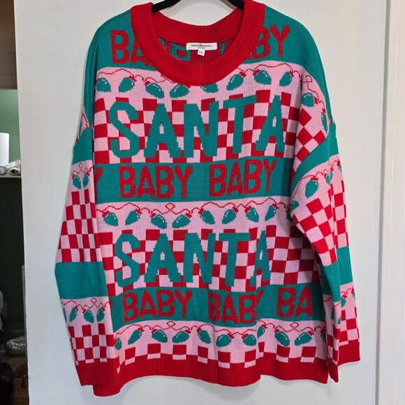 Womens Christmas sweater Santa Baby! Size XXL - Picture 1 of 7